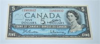 Canada 1954 Issue $5 Dollar Bill
