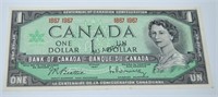 Canada 1967 Centennial $1 Dollar Bill