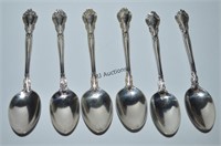 Birks Sterling Chantilly 6 - 5" Spoons 123 Grams