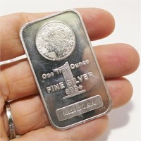 One Ounce .999 Silver Bullion Bar