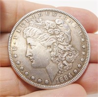 1884 Morgan Silver Dollar Coin