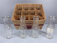 One Litre Stylish Glass Carafes (12)