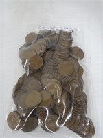 210 Wheat Cents Over 4 Rolls