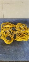 Yellow heavy duty 50 ft extension cord