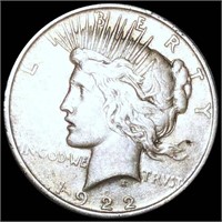 1922 Silver Peace Dollar LIGHTLY CIRCULATED
