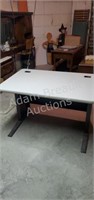 Metal frame office desk / side table, 30 in deep