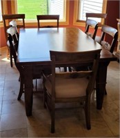 Kinkaid refractory table and 8 chairs, brand new