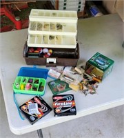 Fly fishing and lures lot.
