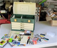 Tackle box with contents.