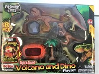 New Volcano & Dino *Light & Sound Playset