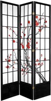 Oriental Furniture Cherry Blossom Shoji Screen
