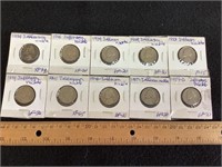10 Early Date Liberty Nickels