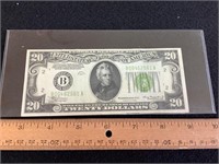 Crisp Uncirculated 1934 $20 Fed. Res. Note