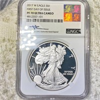 2017-W Silver Eagle NGC - PF 70 ULTRA CAMEO