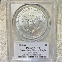 2018-W Silver Eagle PCGS - SP70 BURNISHED