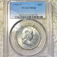 1948-D Franklin Half Dollar PCGS - MS63