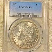 1899 Morgan Silver Dollar PCGS - MS64