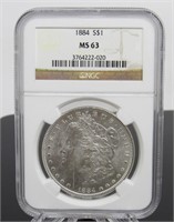 1884- P Morgan Silver Dollar