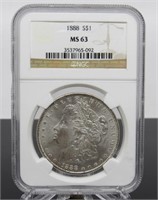 1888 - P Morgan Silver Dollar