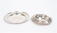Sterling Silver Tray & Silver Bowl