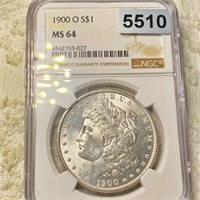 1900-O Morgan Silver Dollar NGC - MS64