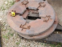 Pair of rear wheel weights - likely Allis Chalmers