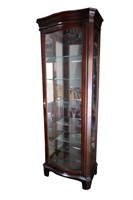 Cherry Lighted Curio by Jasper Cabinet Co.