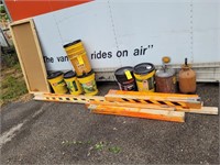 HYDRAULIC FLUIDS, BUCKETS, SPRAYERS, GAS CAN