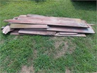 stack of barn boards