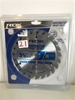 ROK 5 3/8”  24T CONTRACTOR THIN KERF BLADE