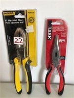 2PC TASK AND SHOPRO LONG NOSE AND JOINT PLIERS