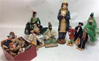 VINTAGE FOREIGN DOLL GROUP