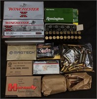 ASSORTED RIFLE AND PISTOL  AMMO 30-06, 5.56, 2
