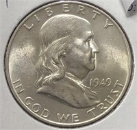 1949-S Franklin Half Dollar BU