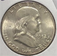 1952 Franklin Half Dollar BU