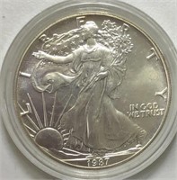 1987 Silver Eagle Gem BU