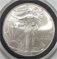 2010 Silver Eagle Gem BU