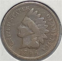 1895 Indian Cent Vg