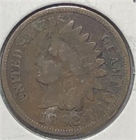 1892 Indian Cent VG