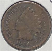 1908 Indian Cent F