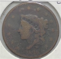 1824 Large Cent VG