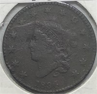 1830 Large Cent VF