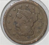1852 Large Cent VG