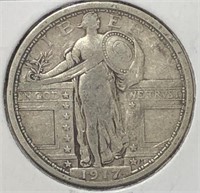 1917 Type 1 Standing Quarter F+