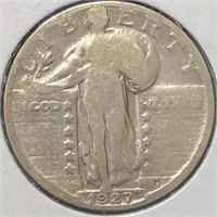 1927-S Standing Quarter