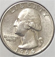 1964-D Washington Quarter MS64