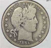 1894-O Barber Half