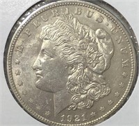1921 Morgan Dollar unc