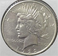 1922-D Peace Dollar XF