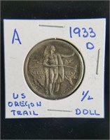 1933 D Oregon Trail Half Dollar (Silver)